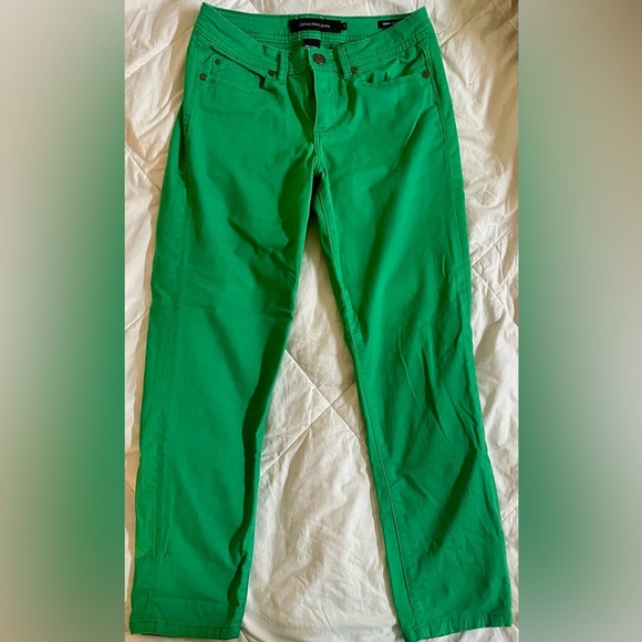Calvin Klein Jeans Pants - Calvin Klein Green Skinny Cropped Pants